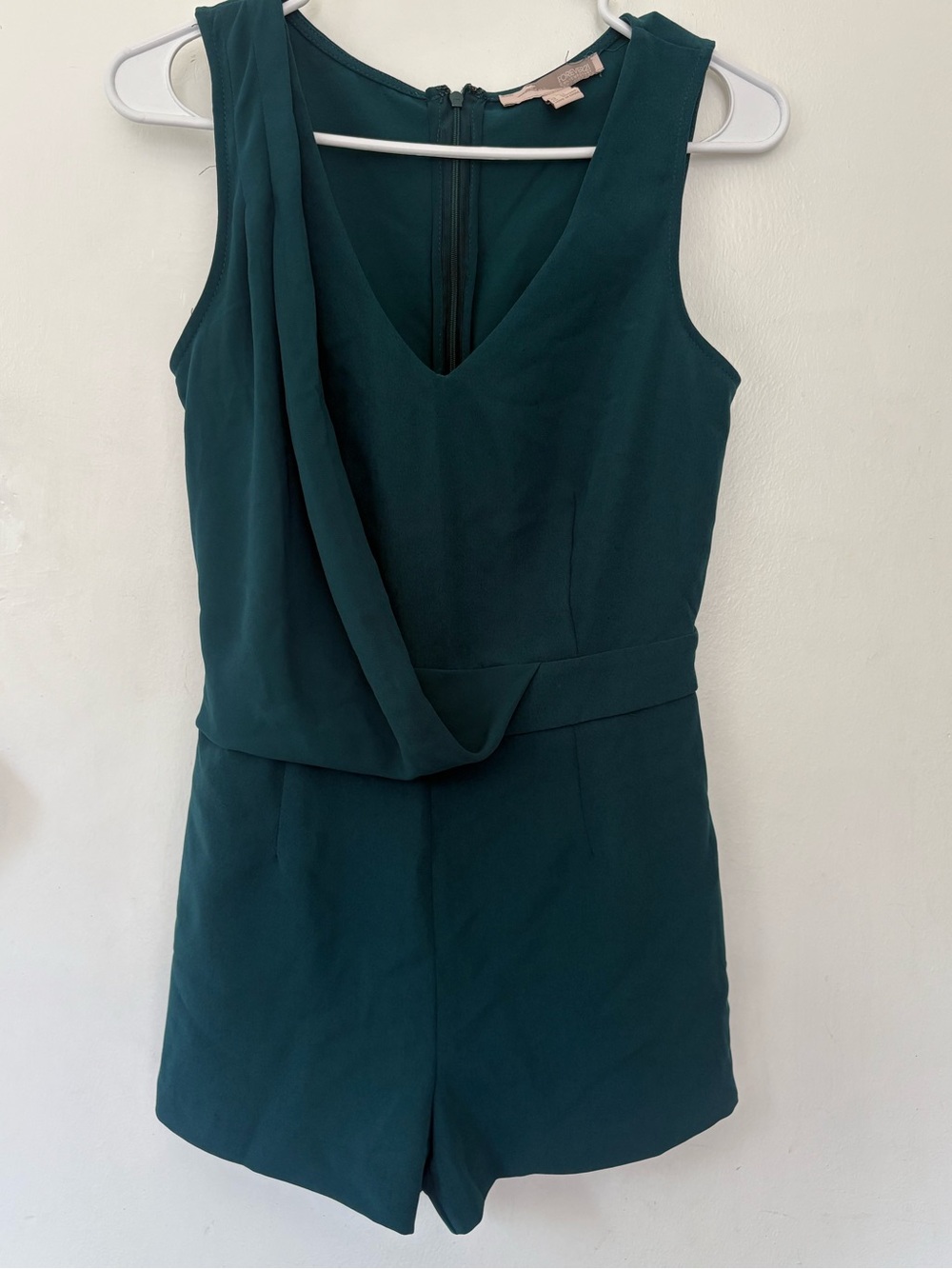 Forever 21 Teal Sleeveless V-Neck Romper